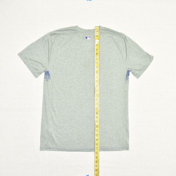 Nike Men T Shirt Short Sleeve Polyester Gray Size M Dri Fit Texas Rangers MLB - Picture 5 of 8